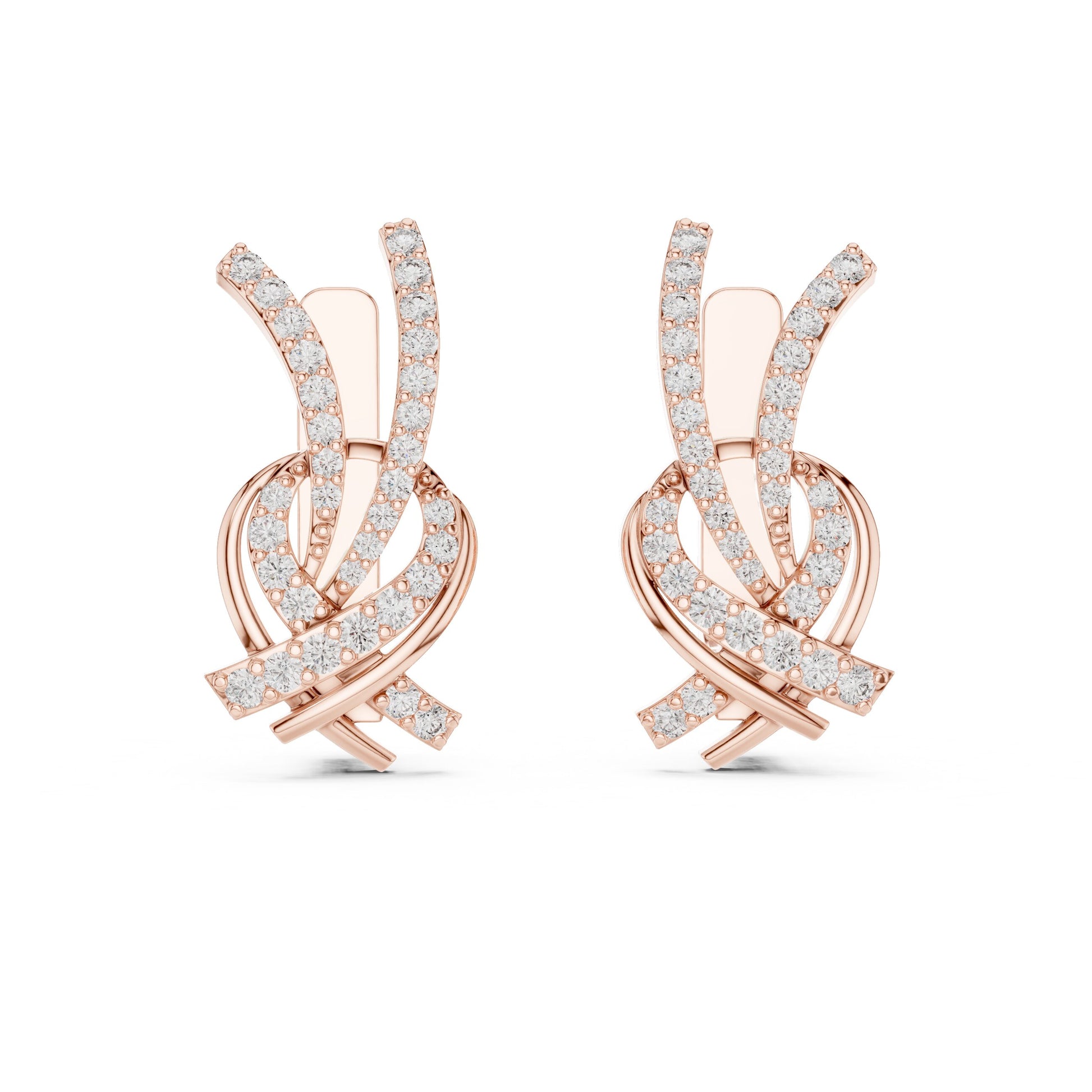 Round Jacket Lab Grown Diamond Earrings