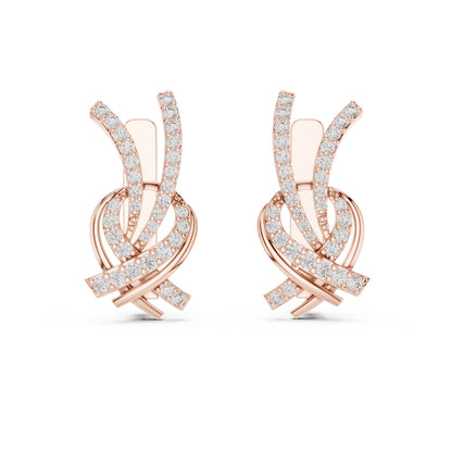 Round Jacket Lab Grown Diamond Earrings