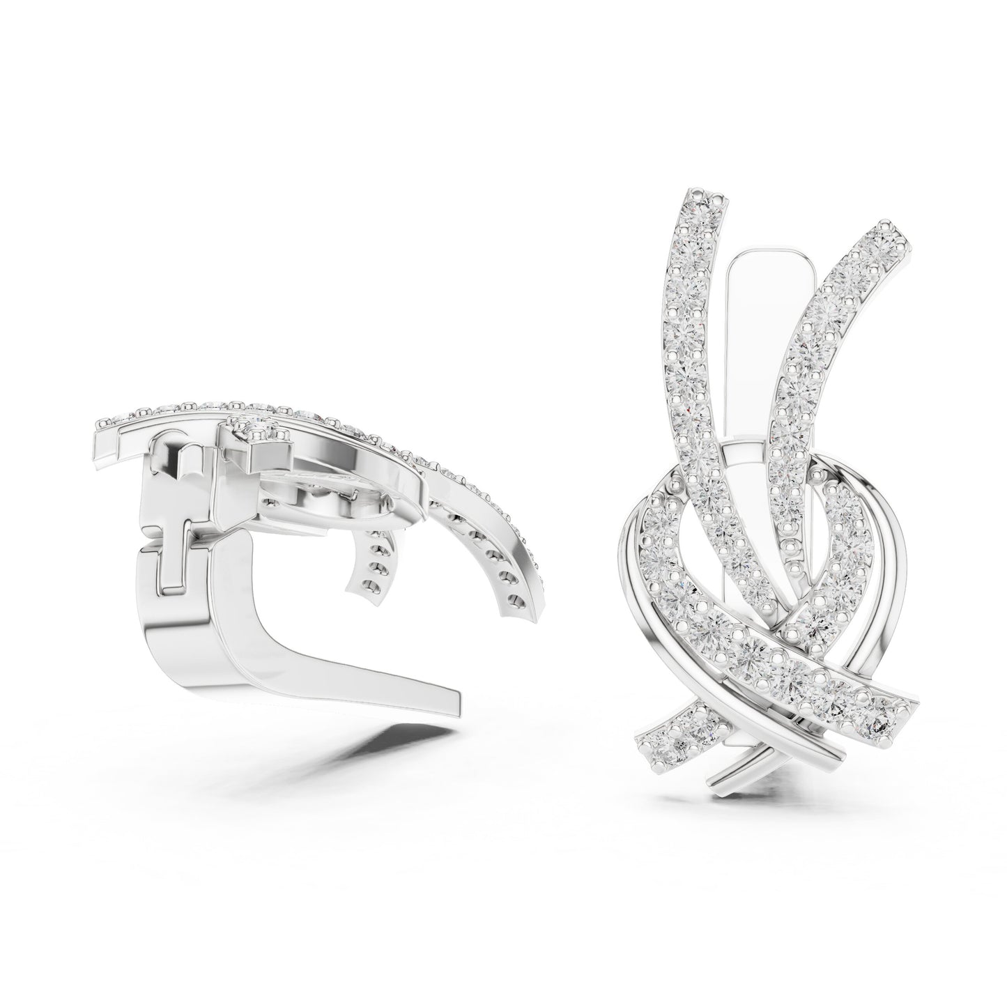 Round Jacket Lab Grown Diamond Earrings