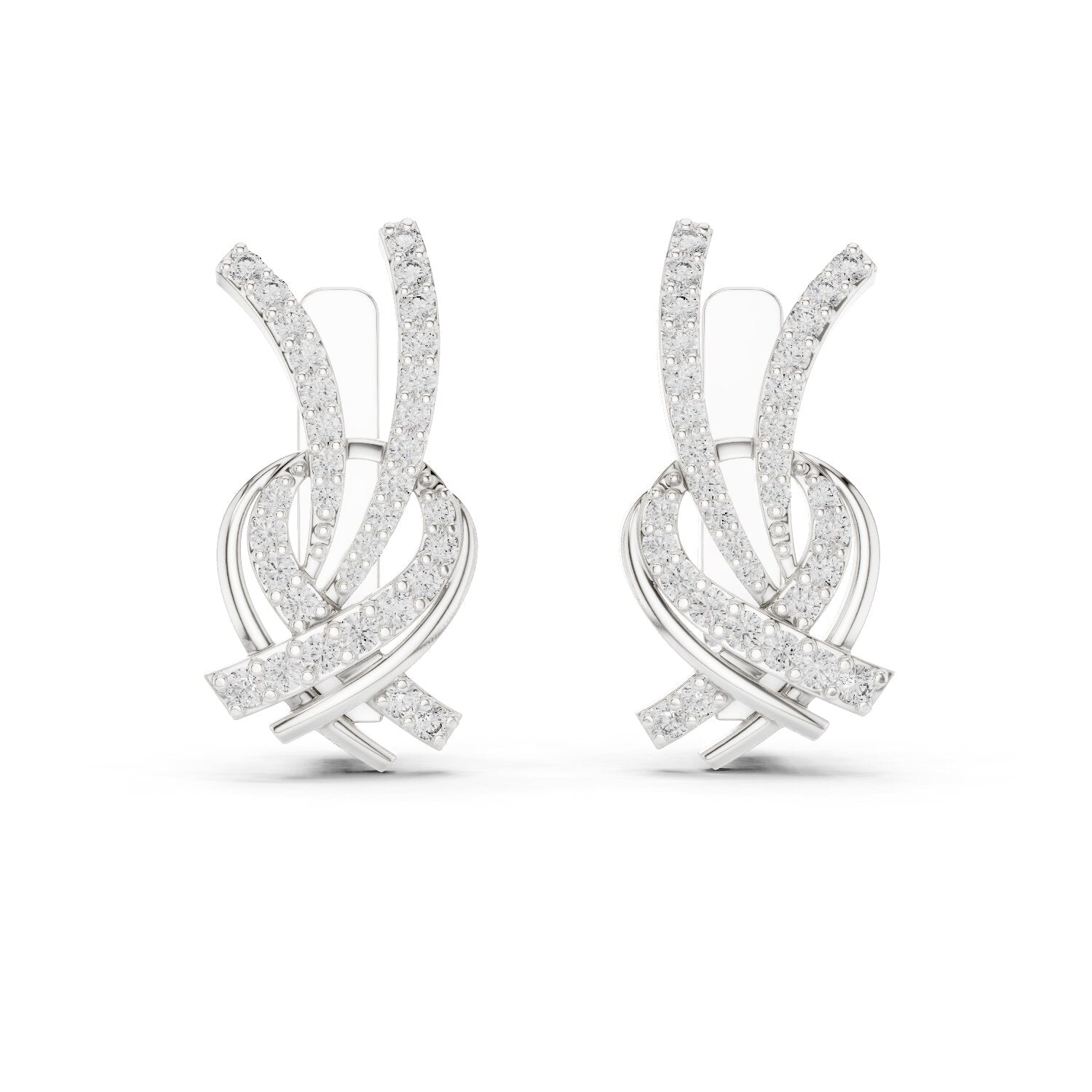 Round Jacket Lab Grown Diamond Earrings