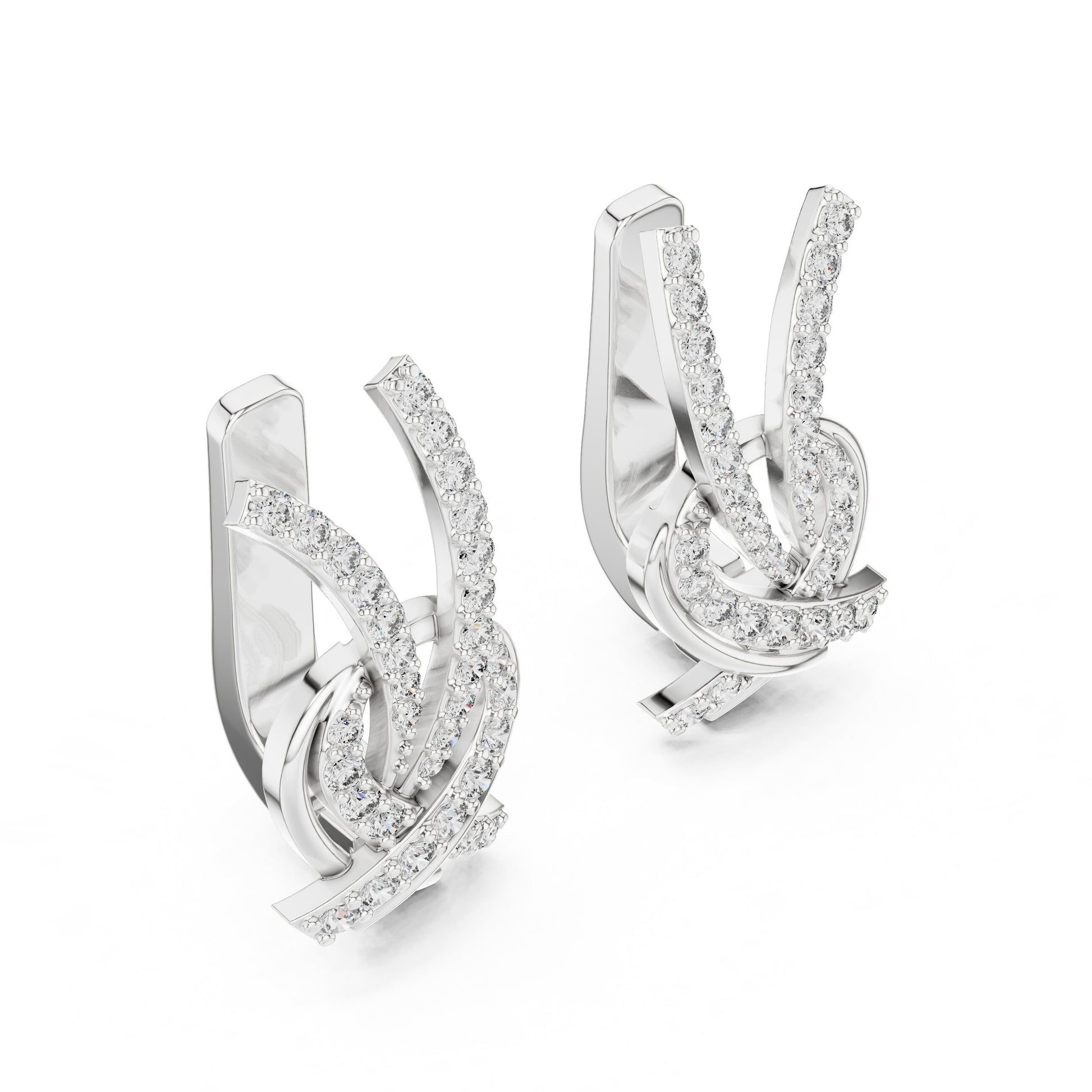 Round Jacket Lab Grown Diamond Earrings