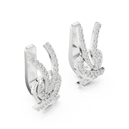 Round Jacket Lab Grown Diamond Earrings