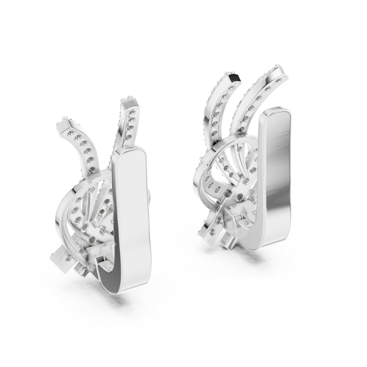 Round Jacket Lab Grown Diamond Earrings