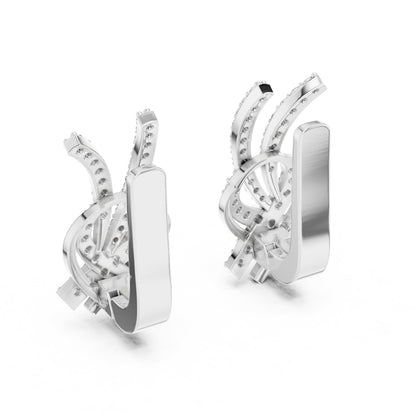 Round Jacket Lab Grown Diamond Earrings