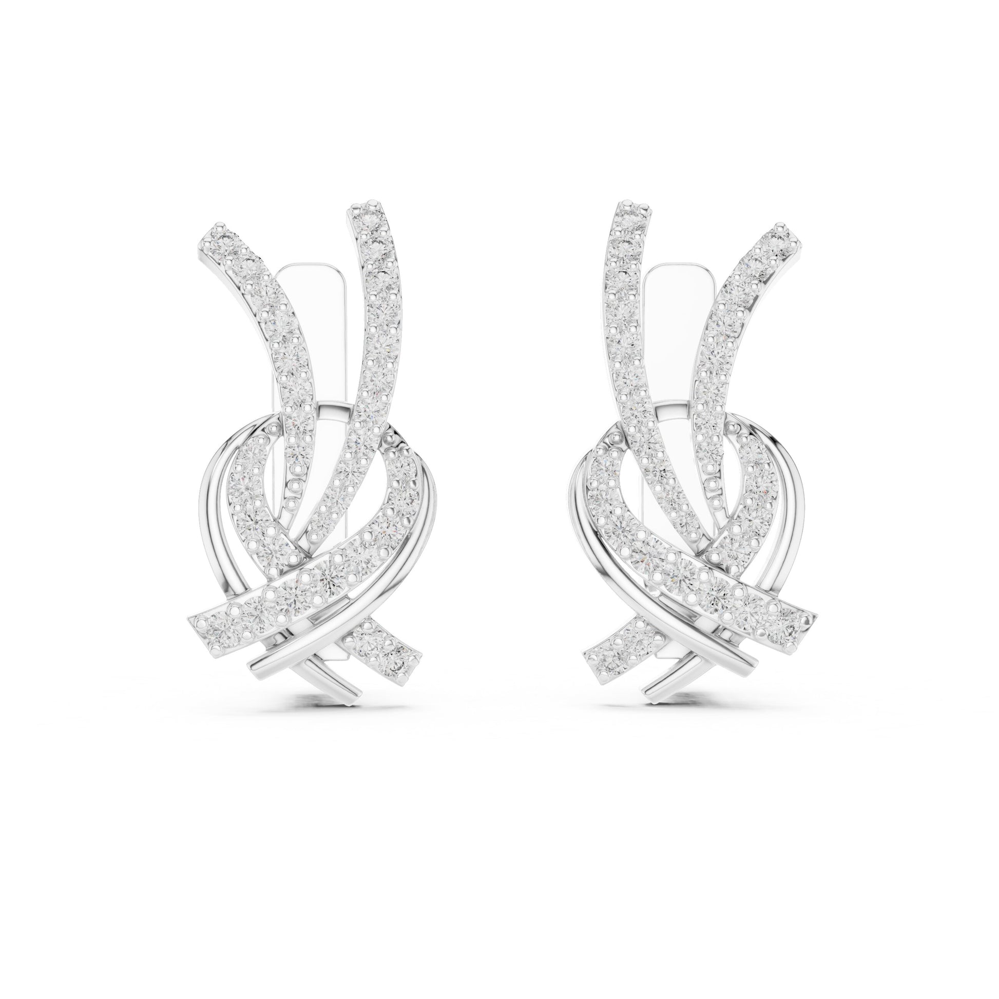 Round Jacket Lab Grown Diamond Earrings