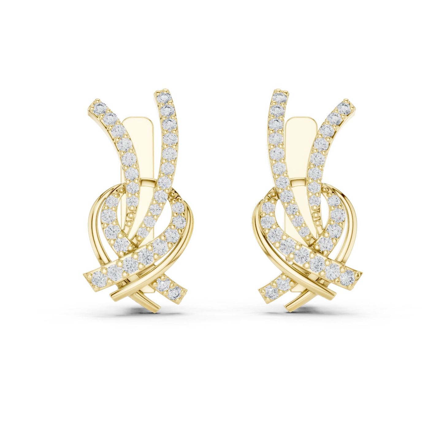 Round Jacket Lab Grown Diamond Earrings