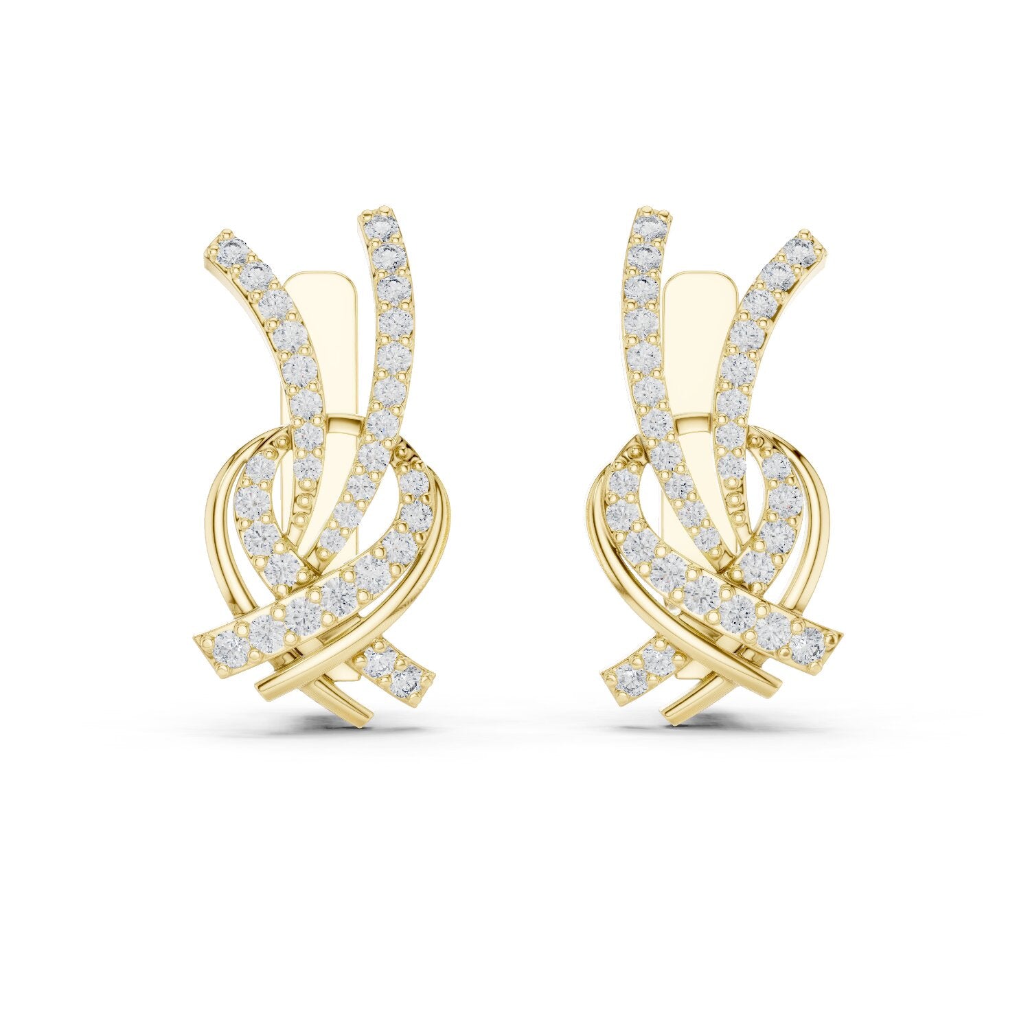 Round Jacket Lab Grown Diamond Earrings