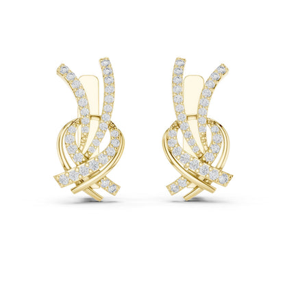 Round Jacket Lab Grown Diamond Earrings