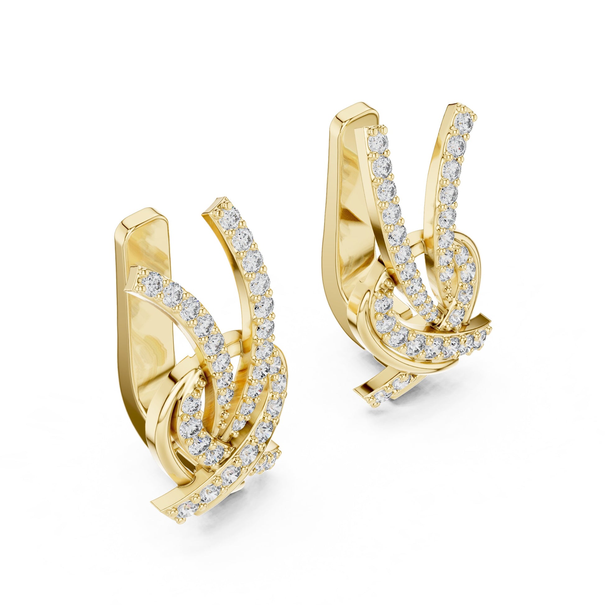 Round Jacket Lab Grown Diamond Earrings