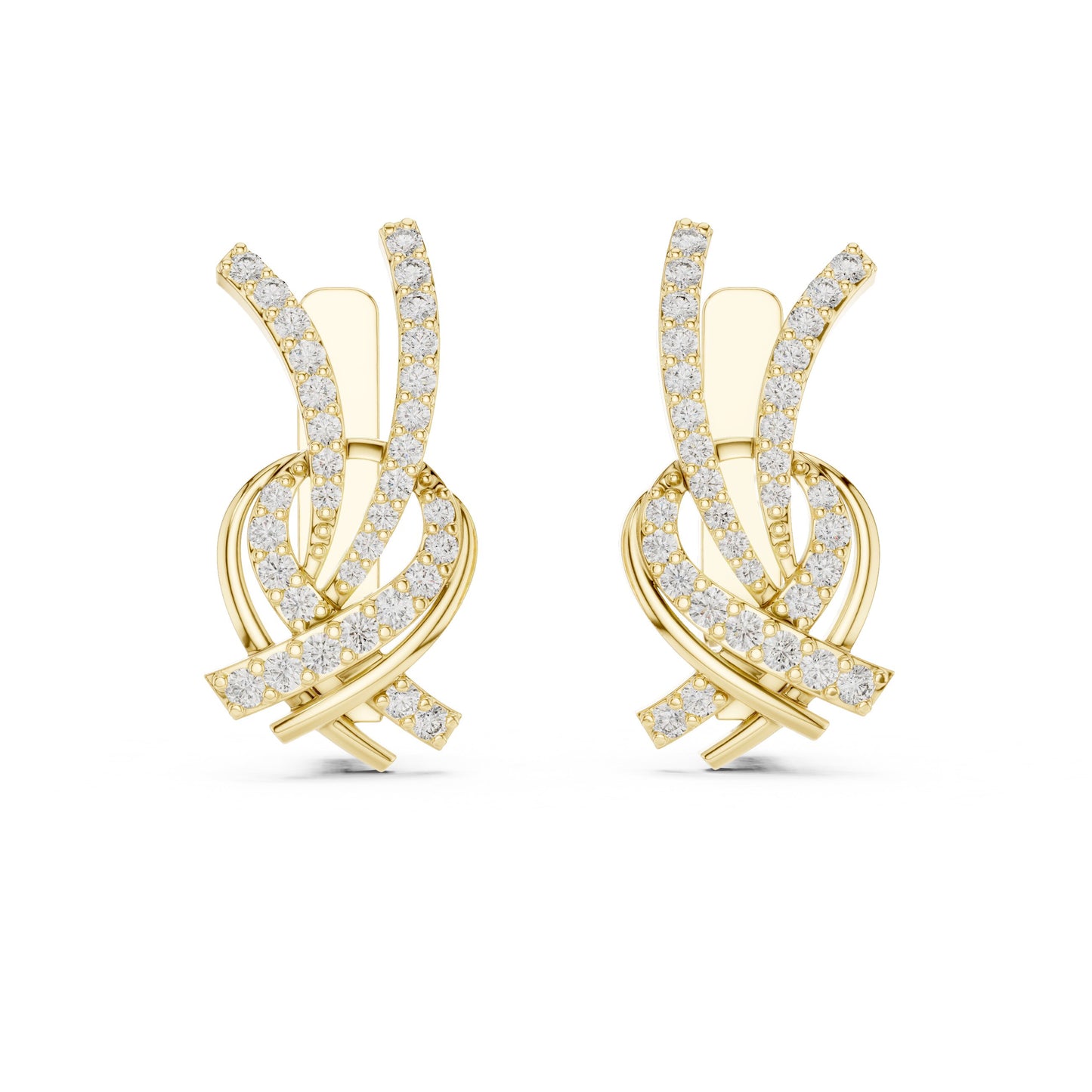 Round Jacket Lab Grown Diamond Earrings