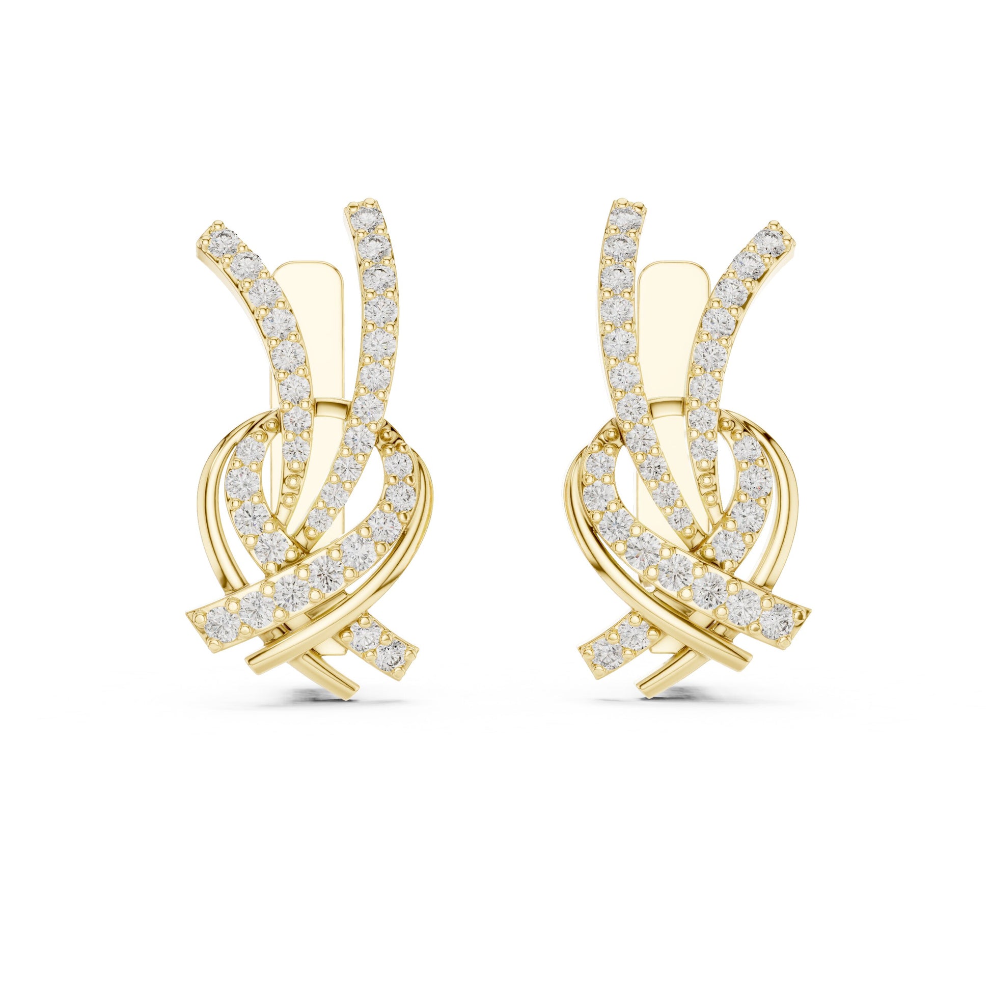 Round Jacket Lab Grown Diamond Earrings