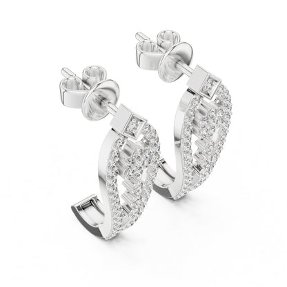 Round Jacket Lab Grown Diamond Earrings