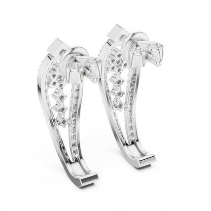 Round Jacket Lab Grown Diamond Earrings