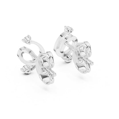 Round Stud Lab Grown Diamond Earrings