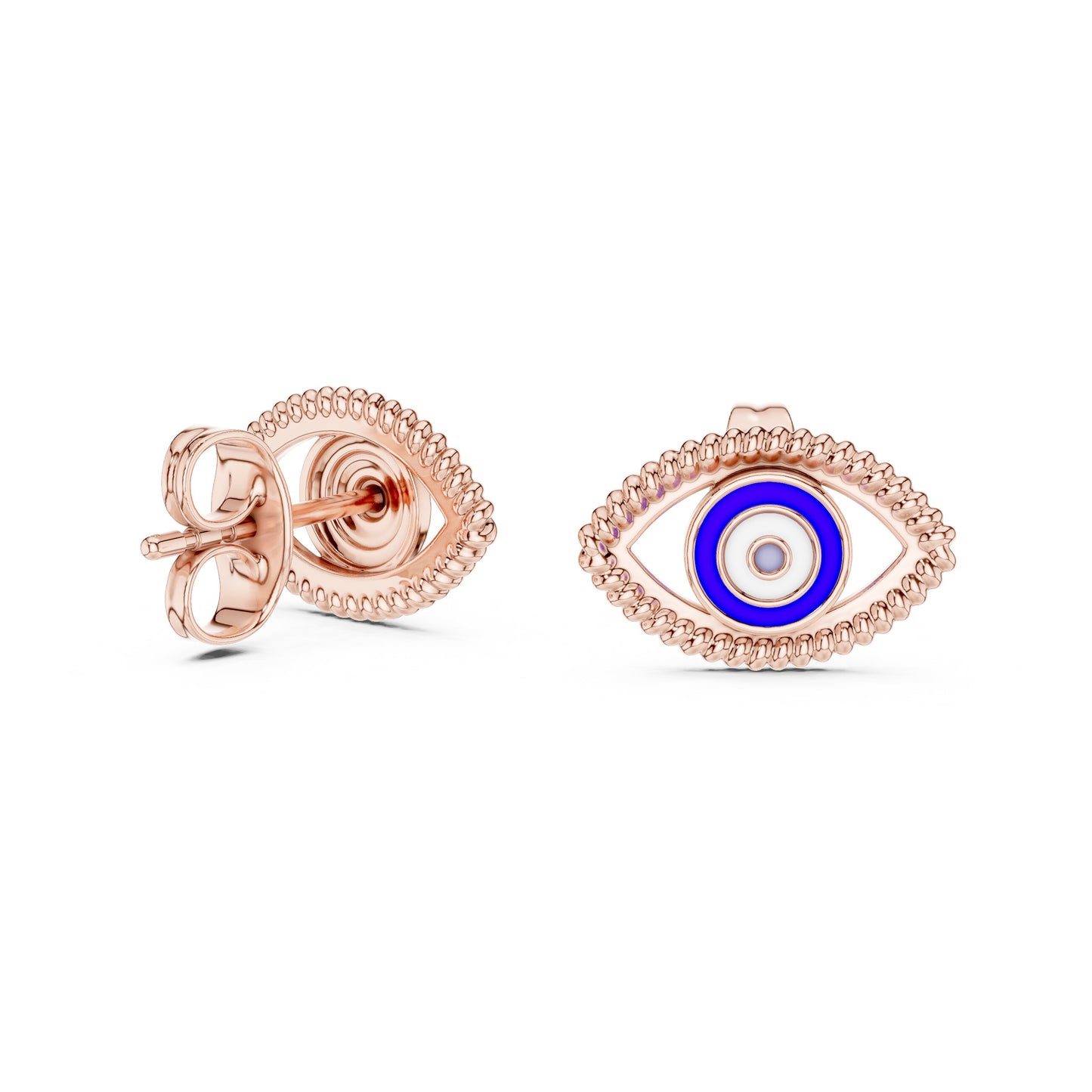 Round Stud Lab Grown Diamond Earrings
