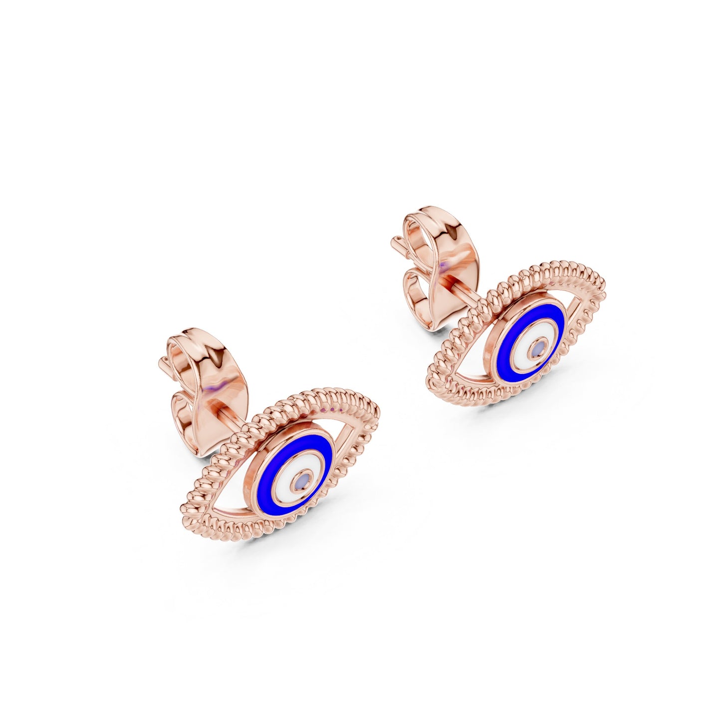 Round Stud Lab Grown Diamond Earrings