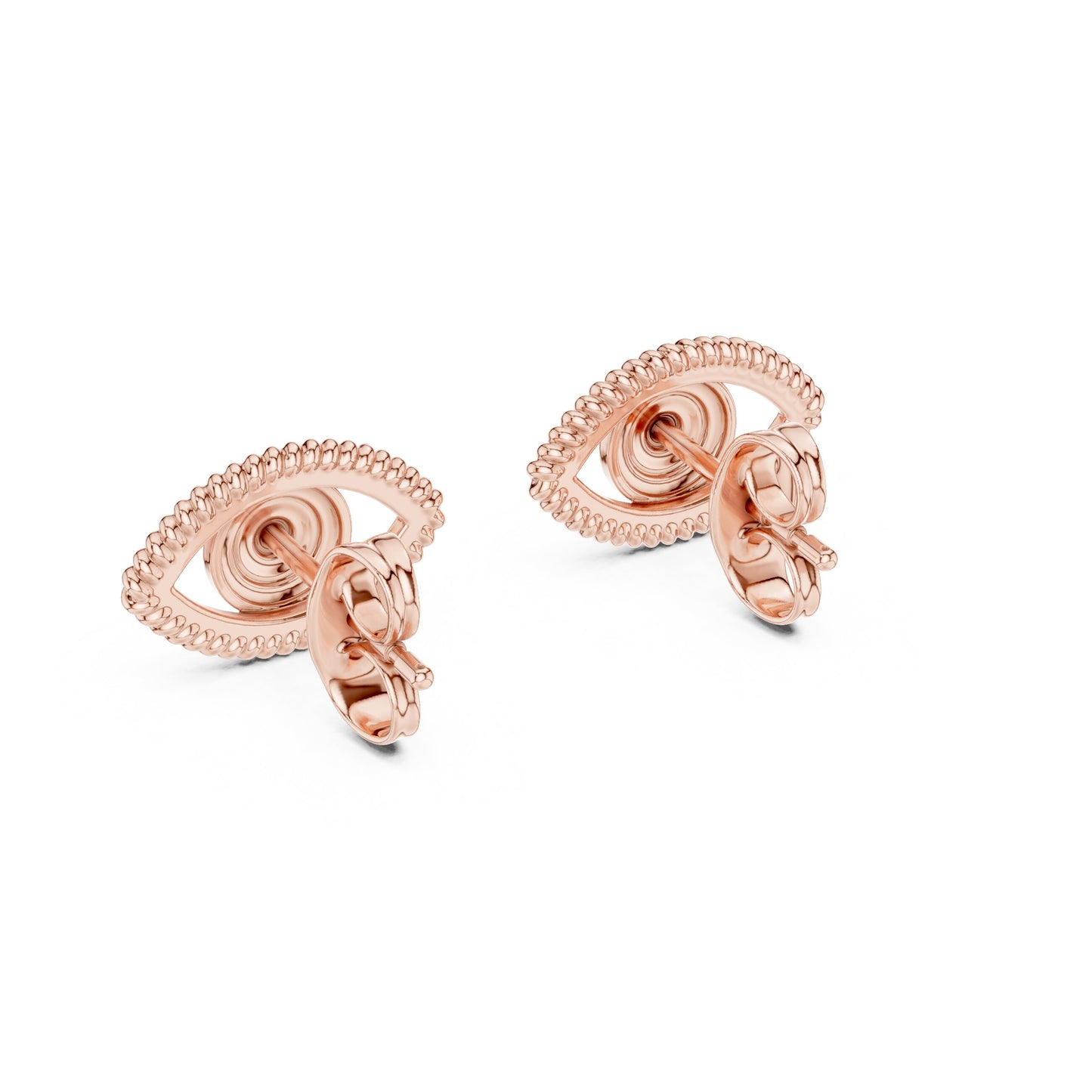 Round Stud Lab Grown Diamond Earrings