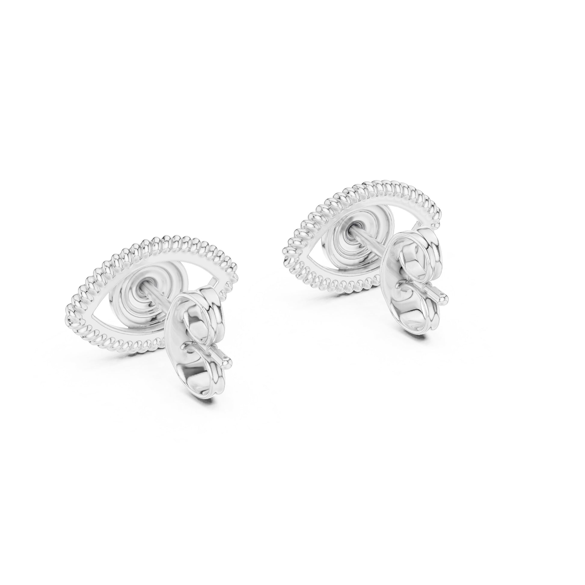 Round Stud Lab Grown Diamond Earrings