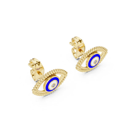 Round Stud Lab Grown Diamond Earrings