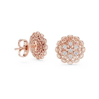 Mixed Shape Lab Grown Diamond Stud Earrings