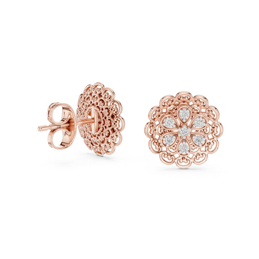 Mixed Shape Lab Grown Diamond Stud Earrings