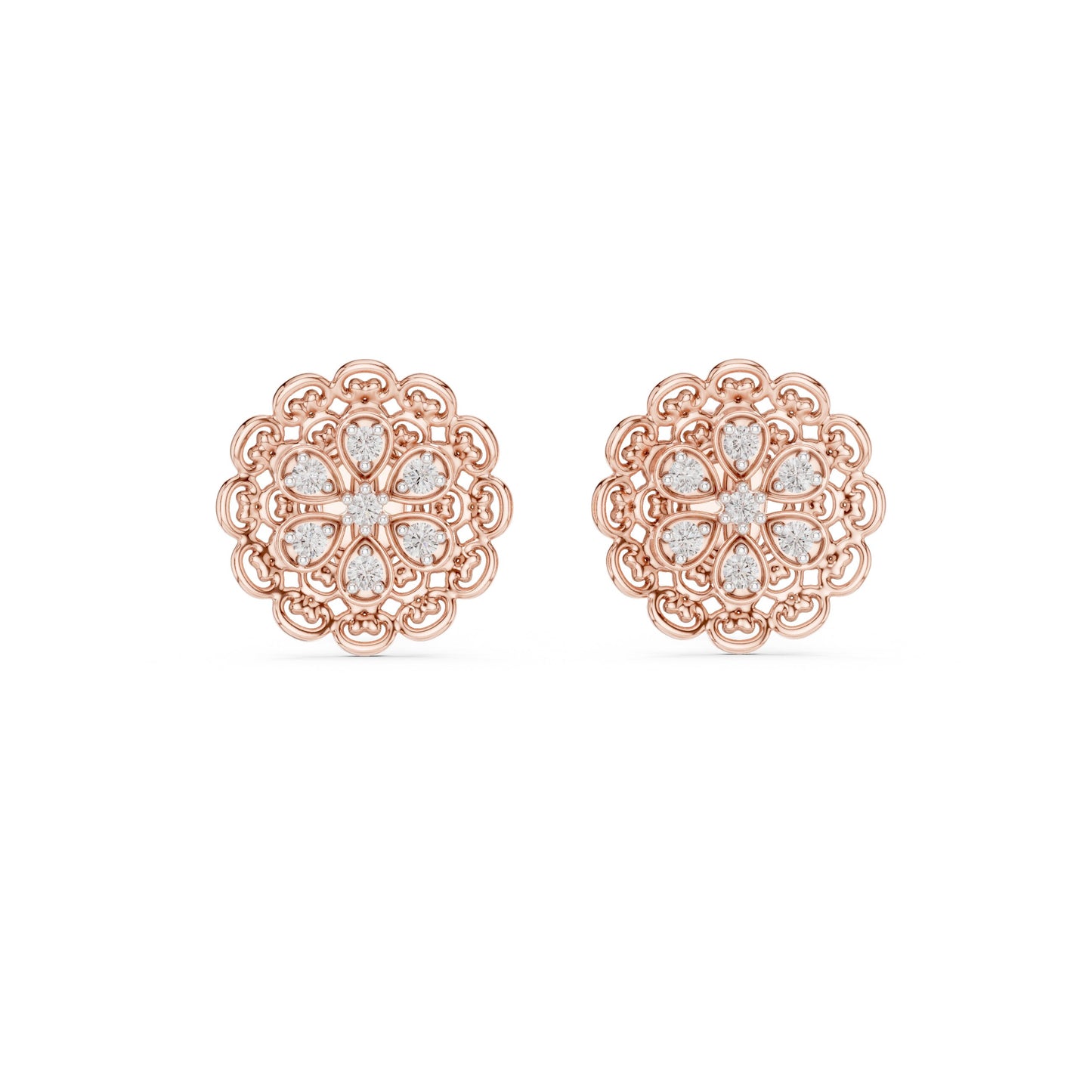 Mixed Shape Lab Grown Diamond Stud Earrings
