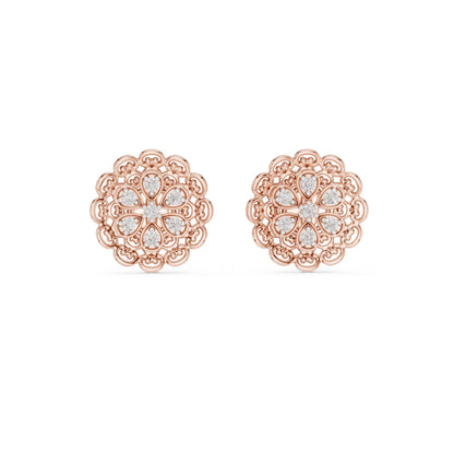 Mixed Shape Lab Grown Diamond Stud Earrings