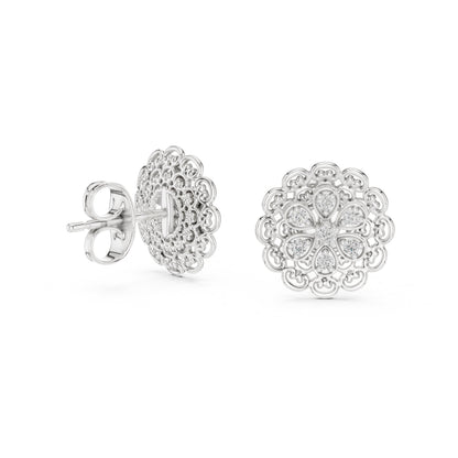 Mixed Shape Lab Grown Diamond Stud Earrings