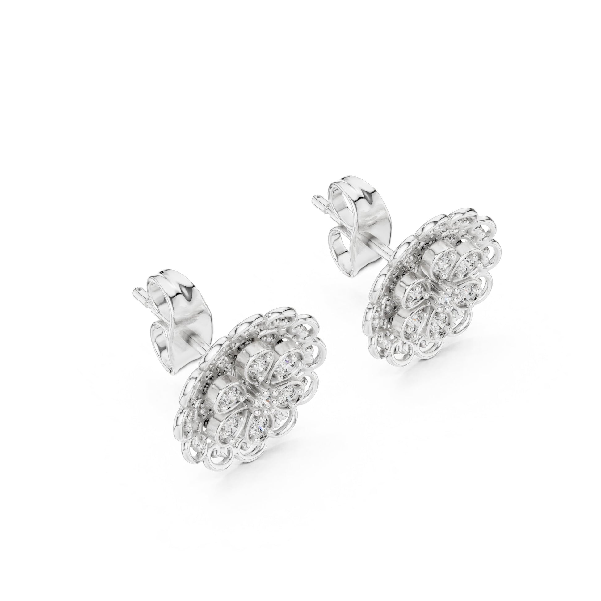 Mixed Shape Lab Grown Diamond Stud Earrings