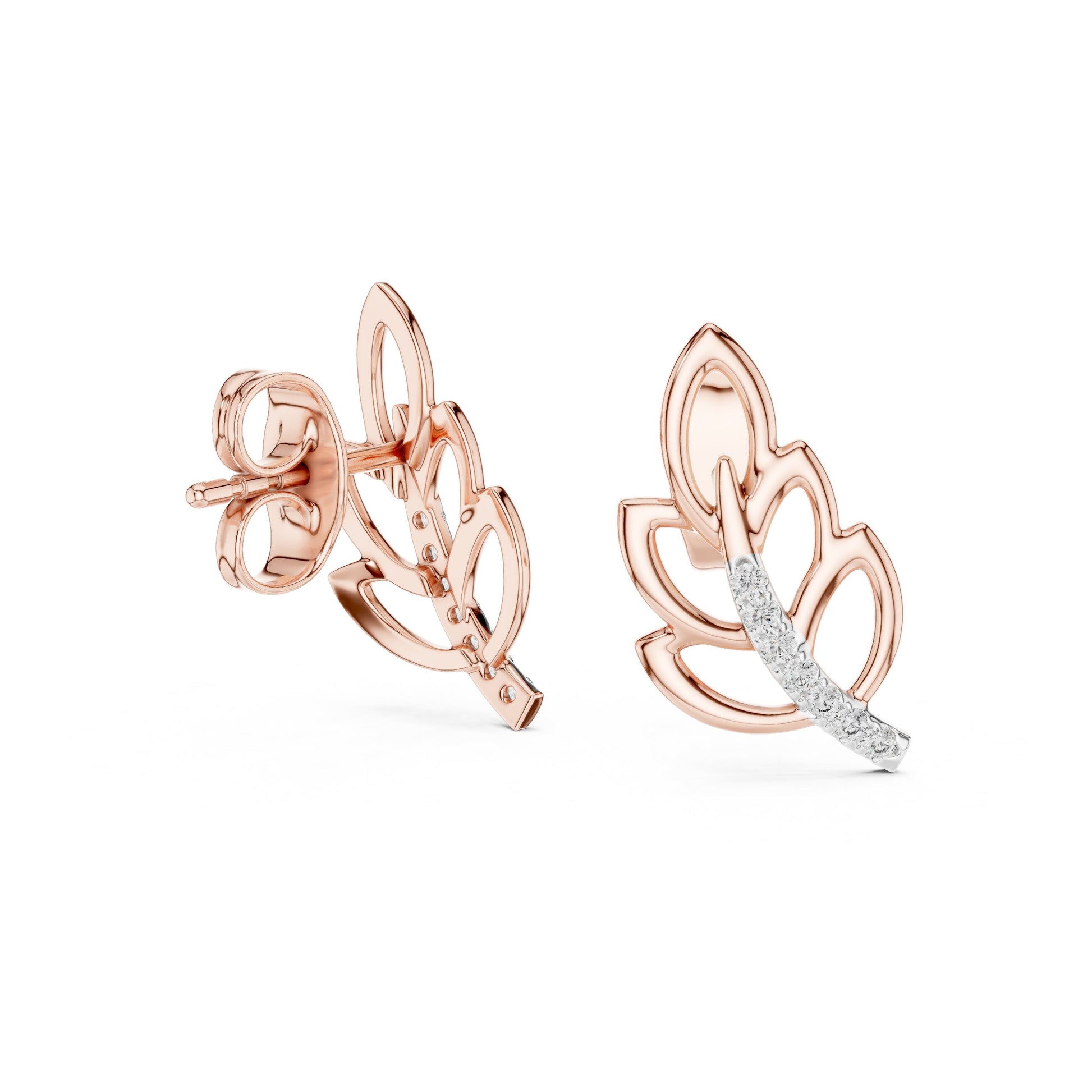 Mixed Shape Lab Grown Diamond Stud Earrings