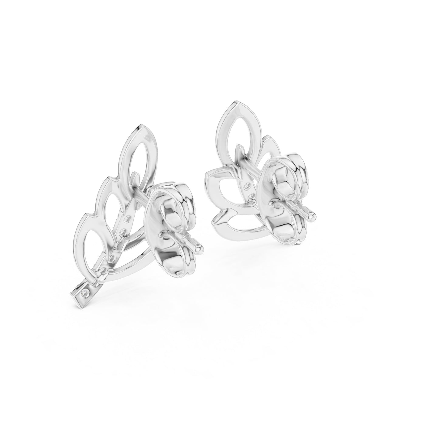 Mixed Shape Lab Grown Diamond Stud Earrings