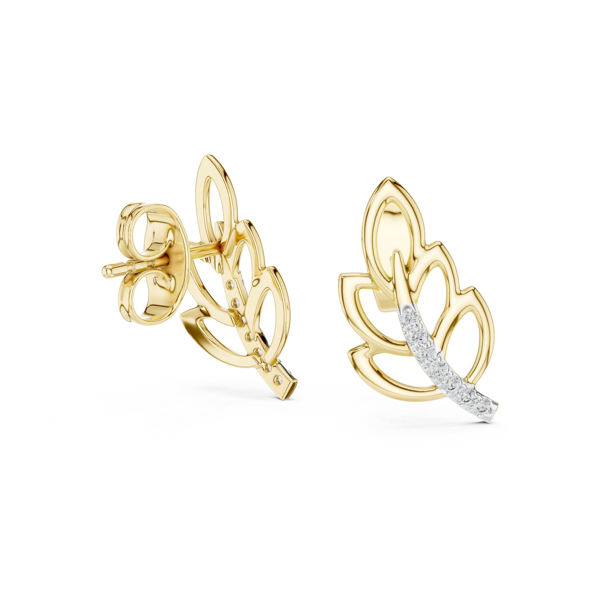 Mixed Shape Lab Grown Diamond Stud Earrings