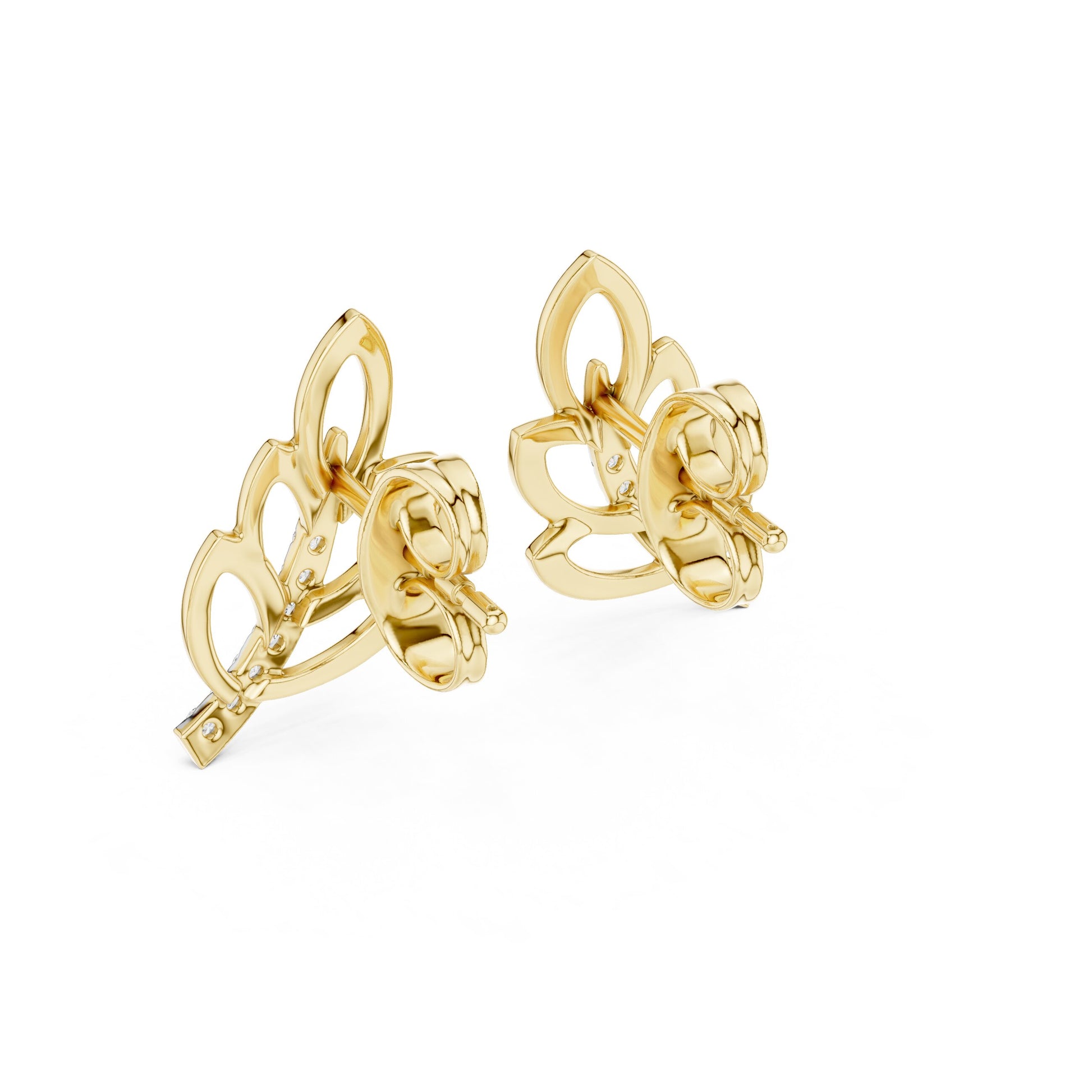 Mixed Shape Lab Grown Diamond Stud Earrings