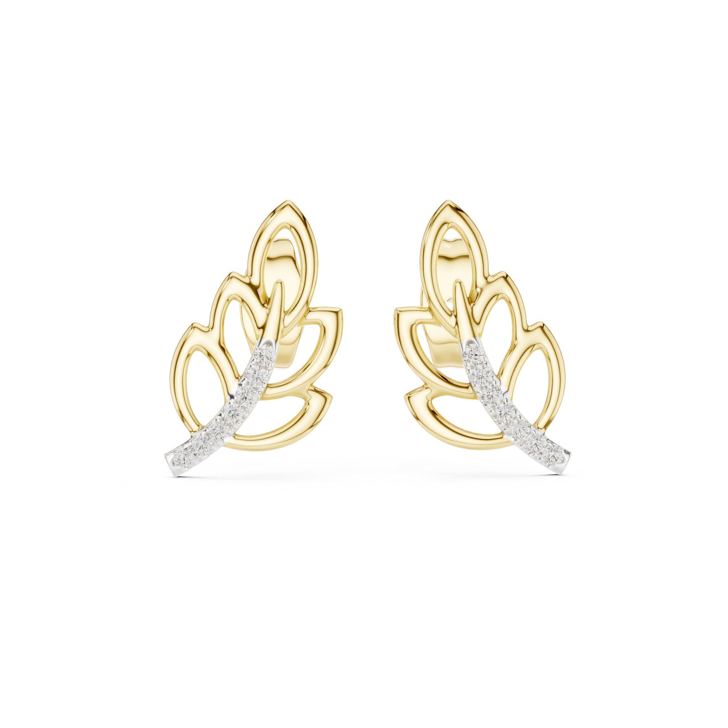 Mixed Shape Lab Grown Diamond Stud Earrings