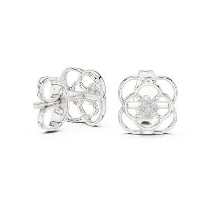 Round Stud Lab Grown Diamond Earrings