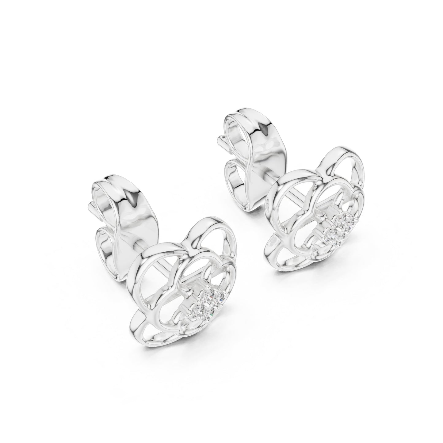 Round Stud Lab Grown Diamond Earrings
