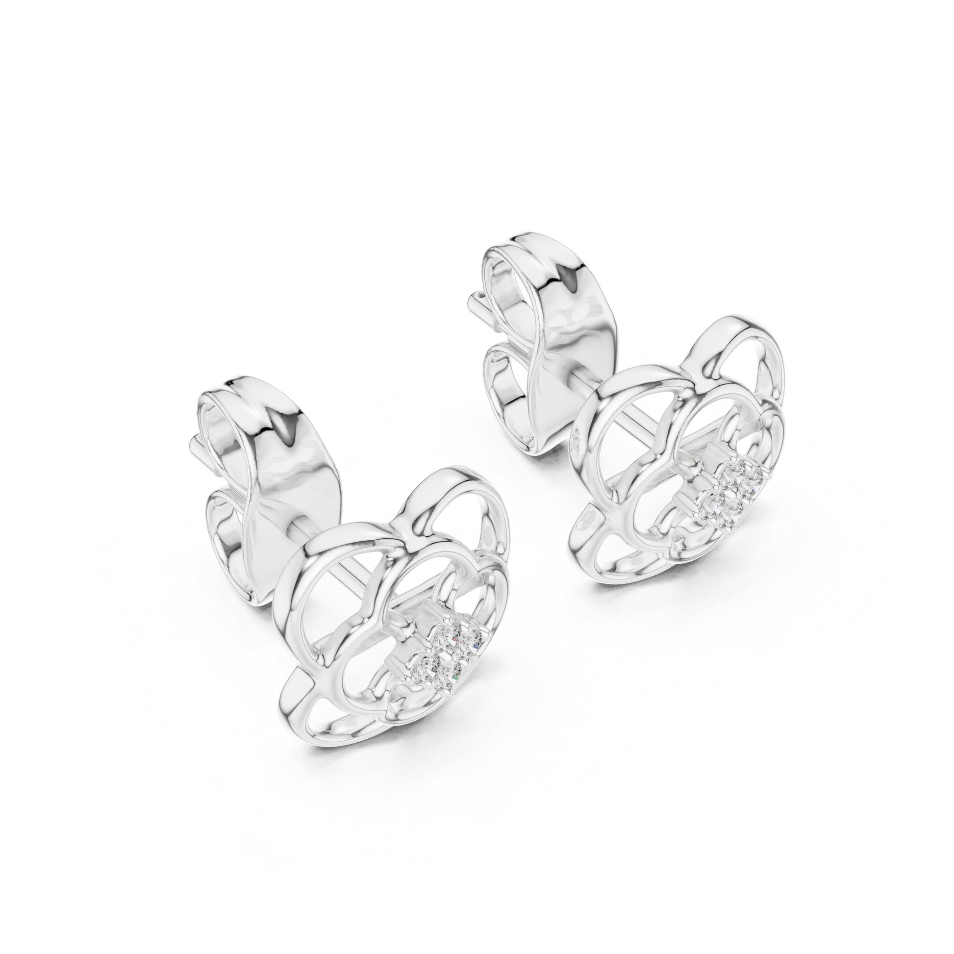 Round Stud Lab Grown Diamond Earrings