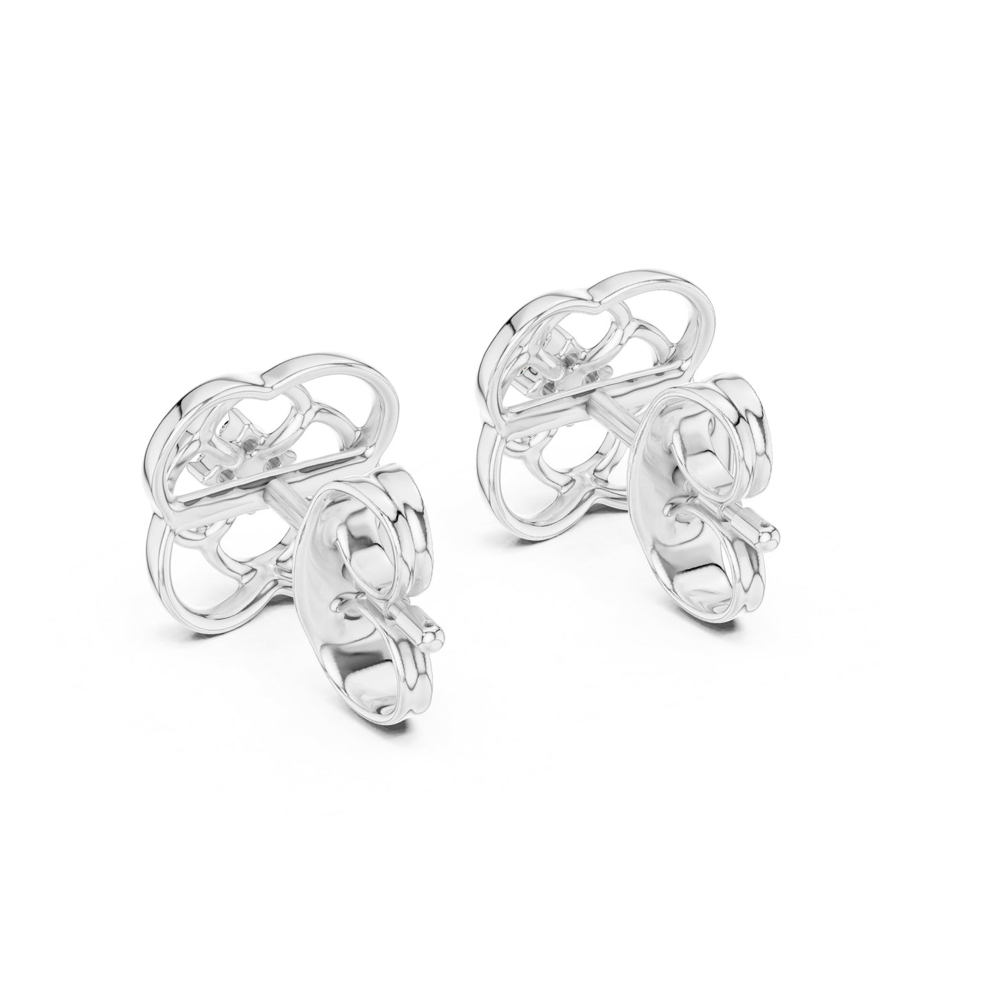 Round Stud Lab Grown Diamond Earrings