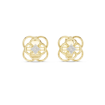 Round Stud Lab Grown Diamond Earrings