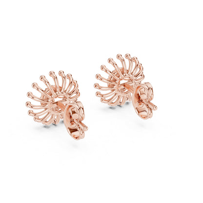 Round Stud Lab Grown Diamond Earrings