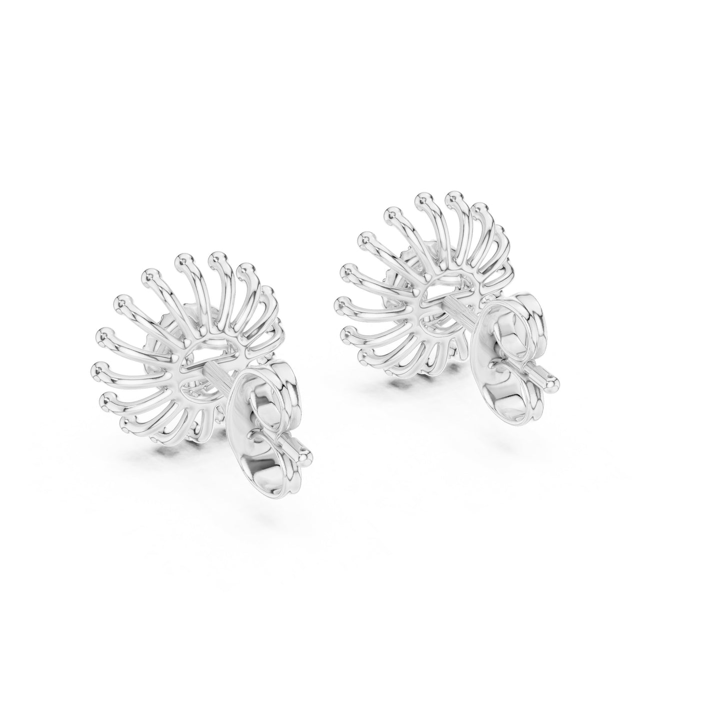 Round Stud Lab Grown Diamond Earrings
