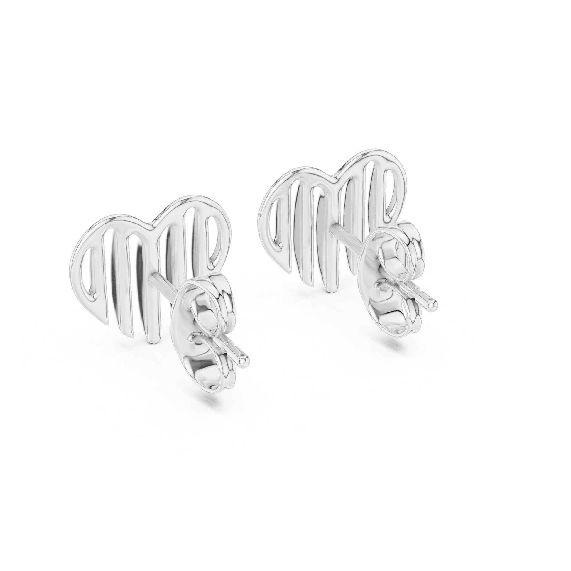 Heart Stud Lab Grown Diamond Earrings