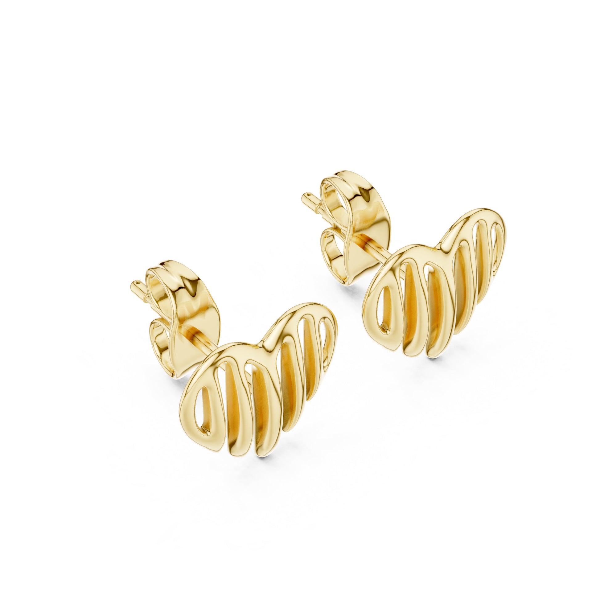 Heart Stud Lab Grown Diamond Earrings