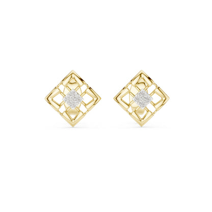 Round Stud Lab Grown Diamond Earrings