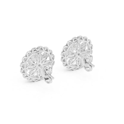 Round Stud Lab Grown Diamond Earrings