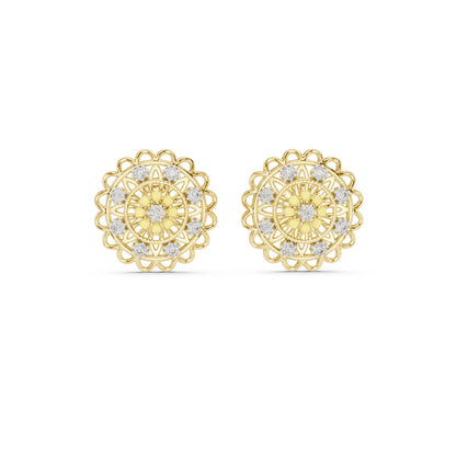Round Stud Lab Grown Diamond Earrings
