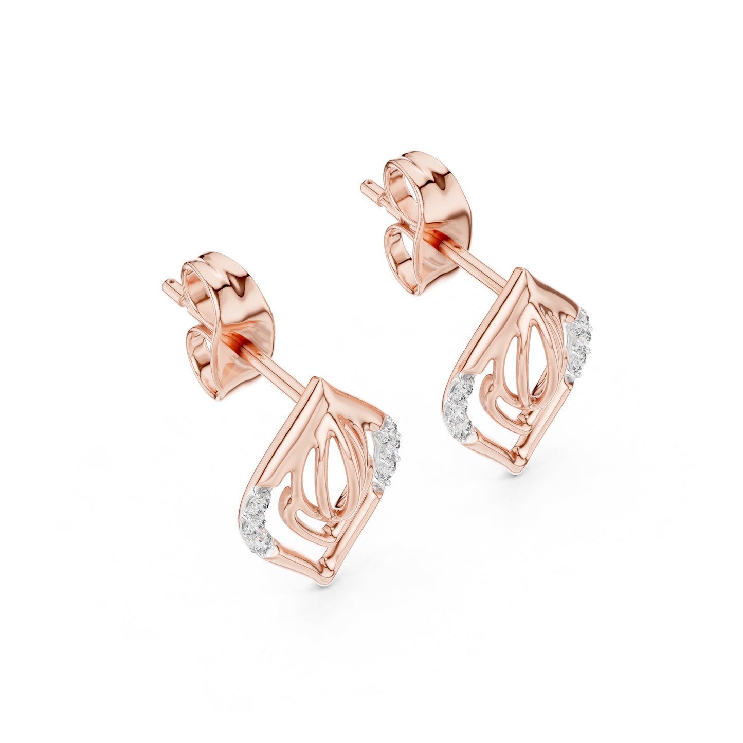 Mixed Shape Lab Grown Diamond Stud Earrings