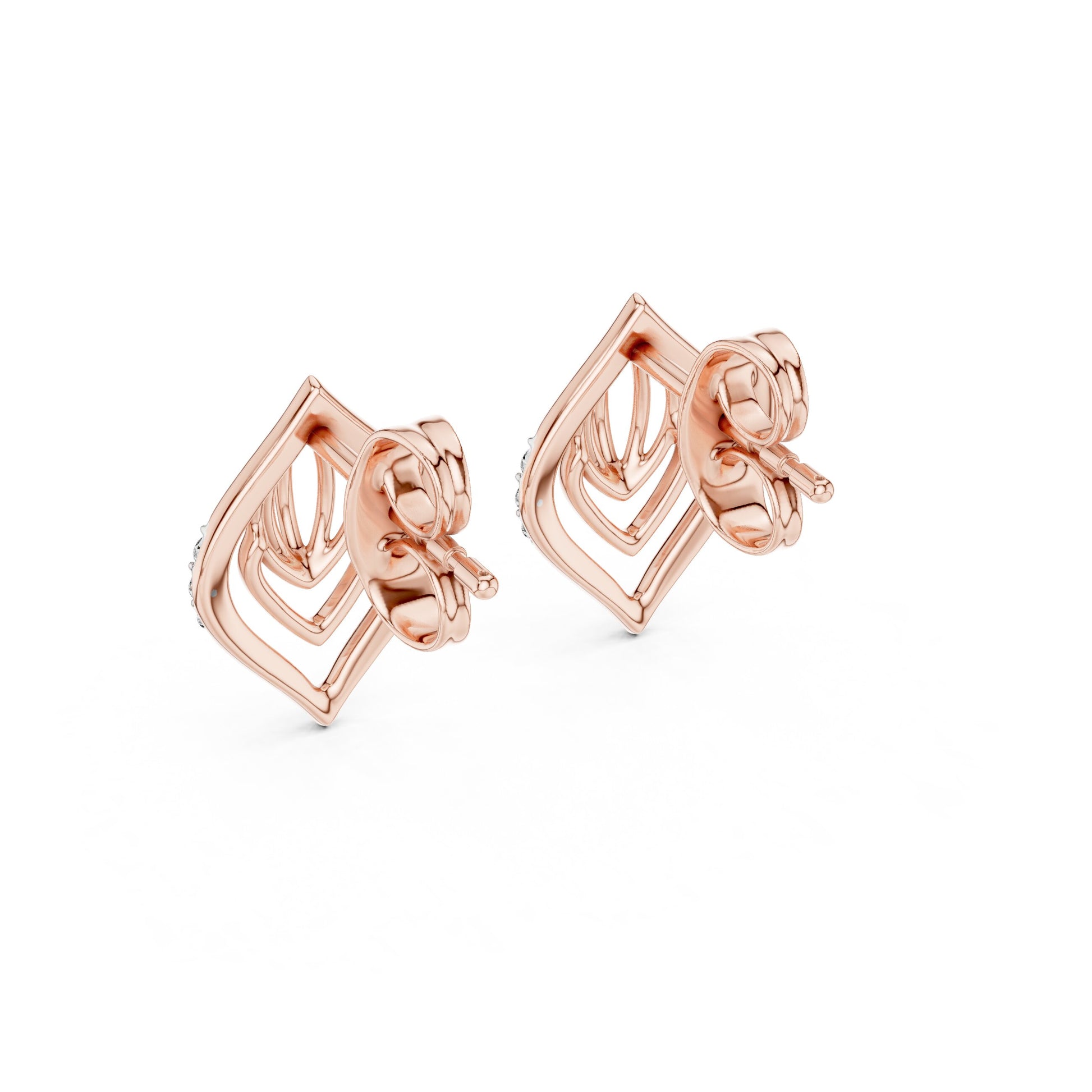 Mixed Shape Lab Grown Diamond Stud Earrings