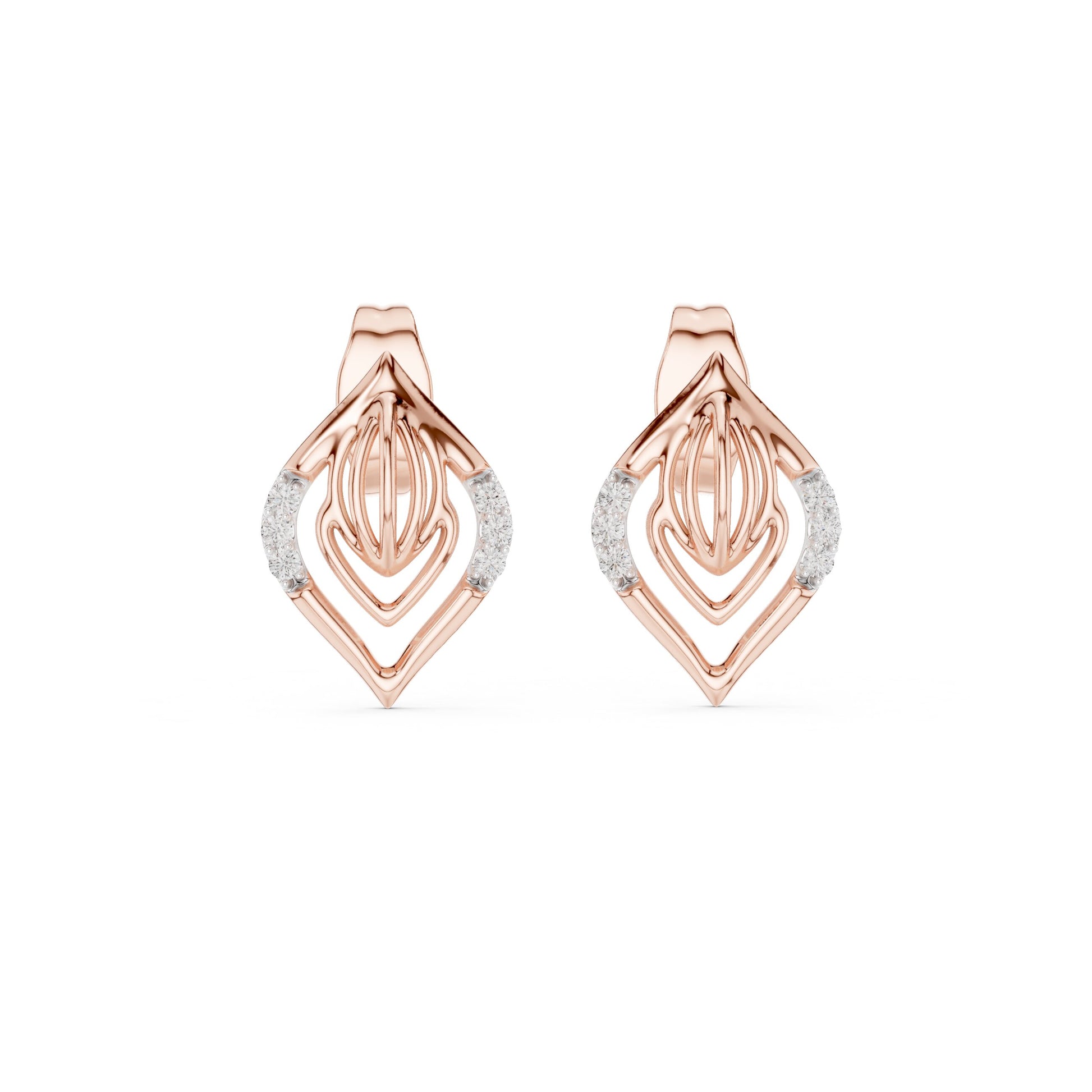 Mixed Shape Lab Grown Diamond Stud Earrings