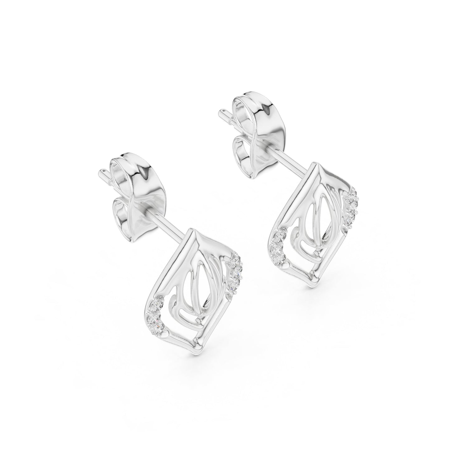 Mixed Shape Lab Grown Diamond Stud Earrings